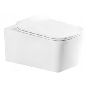 MEXEN York Závěsná WC mísa včetně sedátka s slow-slim, duroplast, bílá 30114000 obraz
