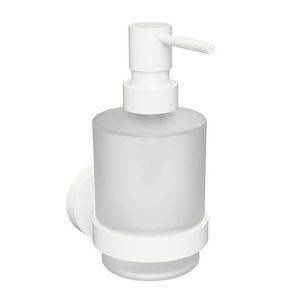 SAPHO X-ROUND WHITE dávkovač mýdla 200ml, mléčné sklo, bílá mat XR103W obraz