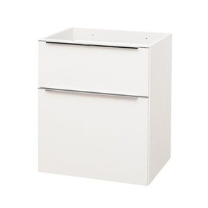 MEREO Mailo, koupelnová skříňka 61 cm, bílá, chrom madlo CN510S obraz