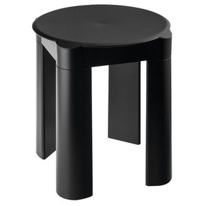 SAPHO COLORED koupelnová stolička 37x39x37cm, ABS, černá mat A56013 obraz