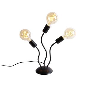 Designová stolní lampa černá 3-světelná - Wimme obraz