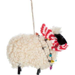 Textilní vánoční ozdoba Sheep – Sass & Belle obraz