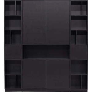 Černá modulární knihovna z borovicového dřeva 190x210 cm Finca – WOOOD obraz