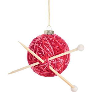 Skleněná vánoční ozdoba Knitting Ball – Sass & Belle obraz