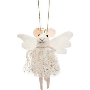 Textilní vánoční ozdoba Angel Mouse – Sass & Belle obraz