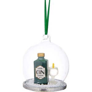 Skleněná vánoční ozdoba Gin & Tonic – Sass & Belle obraz