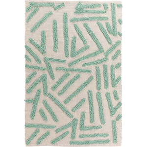 Pratelný koberec v mentolovo-krémové barvě 60x90 cm Athena – douceur d'intérieur obraz