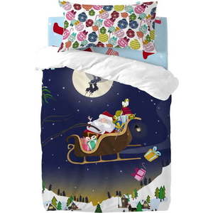 Dětské bavlněné povlečení na peřinu a polštář Mr. Fox Merry Christmas, 100 x 120 cm obraz