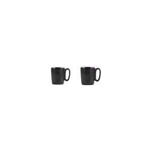 Černé hrnky na espresso z kameniny v sadě 2 ks 80 ml Fuori – Vialli Design obraz