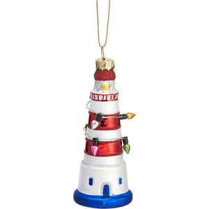 Skleněná vánoční ozdoba Lighthouse – Sass & Belle obraz