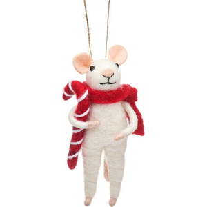 Textilní vánoční ozdoba Mouse – Sass & Belle obraz