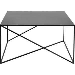 Černý konferenční stolek CustomForm Memo, 80 x 80 cm obraz