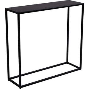 Černý kovový konzolový stolek 100x30 cm Julita - CustomForm obraz