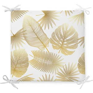 Podsedák s příměsí bavlny Minimalist Cushion Covers Gold Leaf, 42 x 42 cm obraz