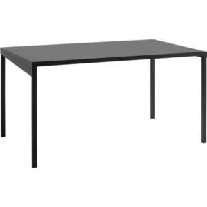 Černý kovový jídelní stůl CustomForm Obroos, 140 x 80 cm obraz