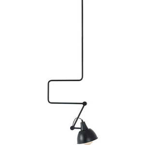 Černé závěsné svítidlo s kovovým stínítkem 60x60 cm Coben - CustomForm obraz