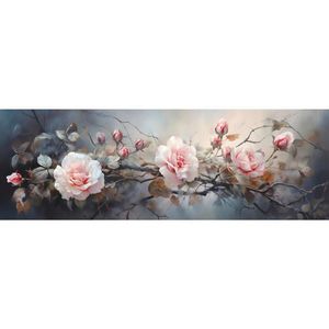OBRAZ NA PLÁTNĚ, květiny, 180/60 cm obraz