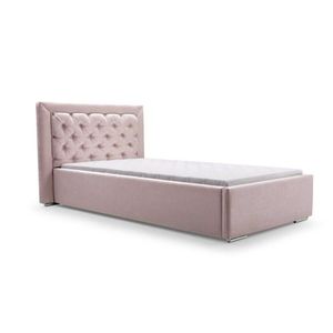 ArtIdz Čalouněná jednolůžková postel DANIELLE | růžová 90 x 200 cm obraz