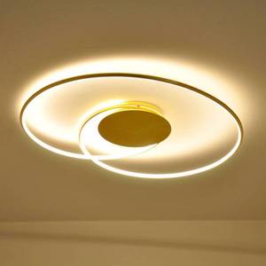 Lindby Lindby LED stropní svítidlo Joline, zlatá barva, 74 cm, kov obraz