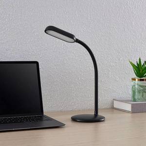 PRIOS Nabíjecí stolní lampa Prios LED Opira, černá, USB, dotykový stmívač obraz