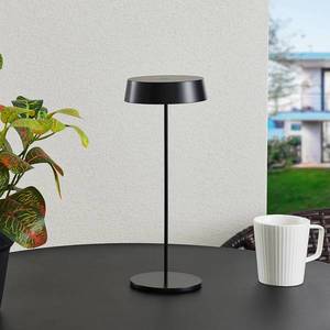 Lucande Nabíjecí stolní lampa Lucande LED Tibia, černá, hliník, USB, IP54 obraz