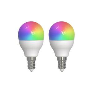 LUUMR LUUMR Smart LED kapková lampa E14 4, 9W RGBW CCT Tuya matná 2ks obraz