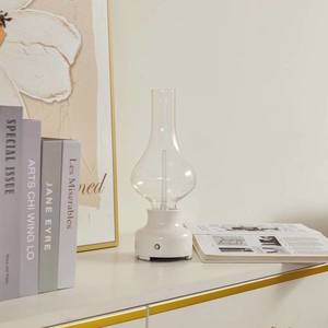 Lindby Nabíjecí stolní lampa Lindby LED Maxentius, krémová, dotykový stmívač obraz