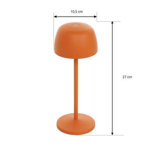 Lindby Nabíjecí stolní lampa LED Lindby Areitty, oranžová, sada 2 kusů obraz
