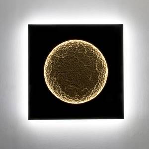 Holländer Nástěnné svítidlo Plenilunio LED, hnědá/zlatá barva, šířka 100 cm obraz