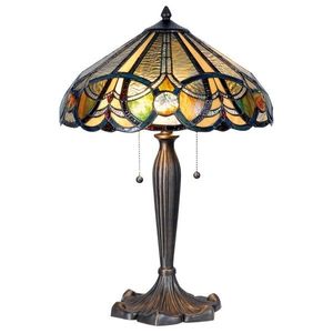 Stolní lampa Tiffany - Ø 41*61 cm 2x E27 5LL-5299 obraz