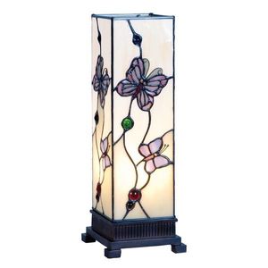 Stolní lampa Tiffany Butterfly Garden - 12.5*35 cm 5LL-9301 obraz