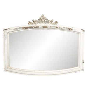 Nástěnné zrcadlo v dřevěném rámu s patinou a ornamenty- 72*4*55 cm 52S142 obraz