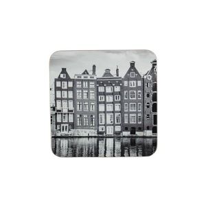 6ks pevné korkové podtácky s motivem Amsterdam - 10*10*0, 4cm SCOZA obraz
