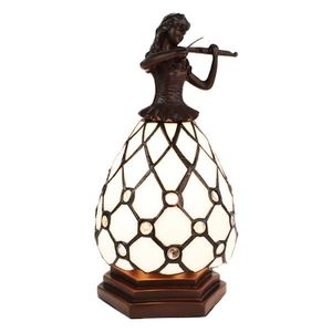 Stolní Tiffany lampa Violoniste - 12*12*25 cm E14/max 1*25W 5LL-6233 obraz