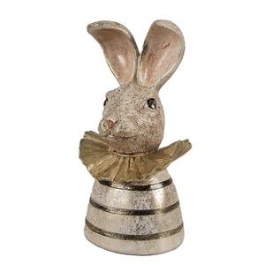 Dekorace busta králík se zlatou patinou - 10*10*20 cm 6PR4085 obraz