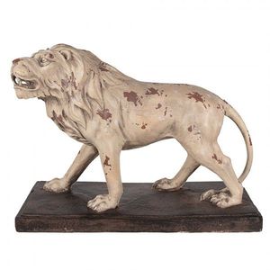 Béžová antik dekorativní socha lev Lion - 55*23*40 cm 5MG0029 obraz