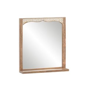 Koupelnové nástěnné dřevěné zrcadlo Dehli Mango - 70*15*75 cm A00001507 obraz