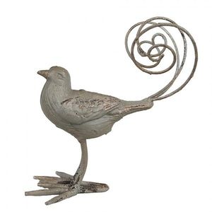 Zelená antik kovová dekorativní figurka ptáček - 17*10*20 cm 6Y5589 obraz
