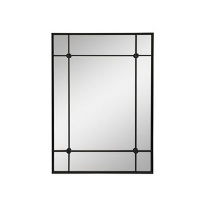 Černé antik kovové nástěnné zrcadlo Industrial - 70*2*100 cm 22022124 (22221-24) obraz