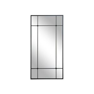 Černé antik kovové nástěnné zrcadlo Industrial - 90*2*180 cm 22029624 (22296-24) obraz