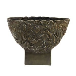 Bronzová antik kovová váza Palesa antique bronze XL - 45*14*34 cm 5818718 obraz
