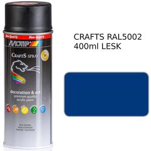 Sprej Crafts ultramarínový RAL5002 400ml obraz