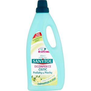 Dezinfekce čistič Sanytol podlahy & plochy citrón & olivové lístky 1 l obraz
