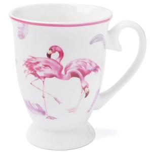 Porcelánový hrníček na nožce Flamingo 320ml obraz