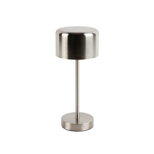 Moderne tafellamp staal oplaadbaar - Poppie obraz