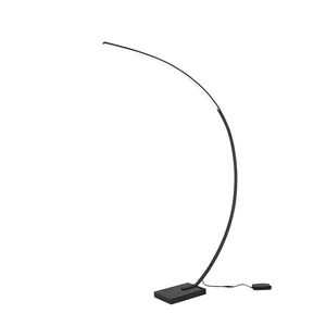 Designová stojací lampa černá včetně LED stmívatelná - Dina obraz
