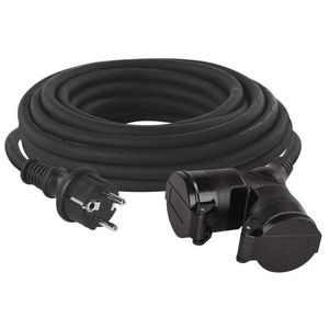 EMOS Venkovní prodlužovací kabel - spojka, 10m, 2 zásuvky, guma, 230V, 1.5mm2 P0601 obraz