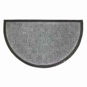 HOME ELEMENTS Gumová rohožka půlkruh šedá, 45 x 75 cm obraz
