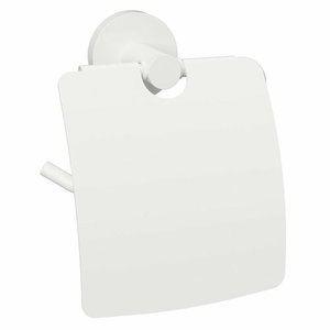 Sapho XR732W X-Round White držák toaletního papíru s krytem, bílá obraz