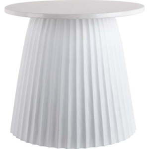 Bílý mramorový kulatý konferenční stolek ø 45 cm Luscious – Leitmotiv obraz